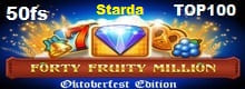 Starda 50fs Forty Fruity Million код TOP100